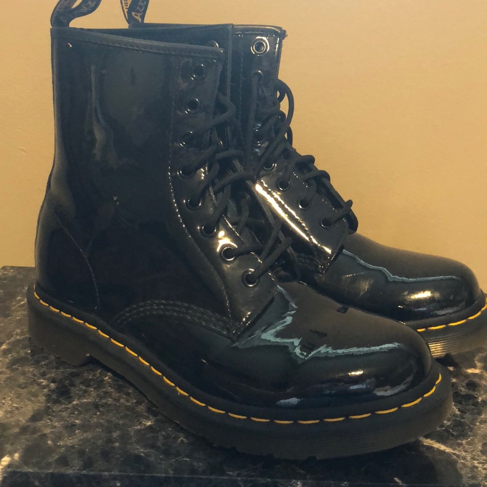 Doc Martin Patent Boots